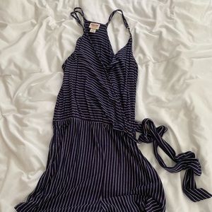 Blue tank romper